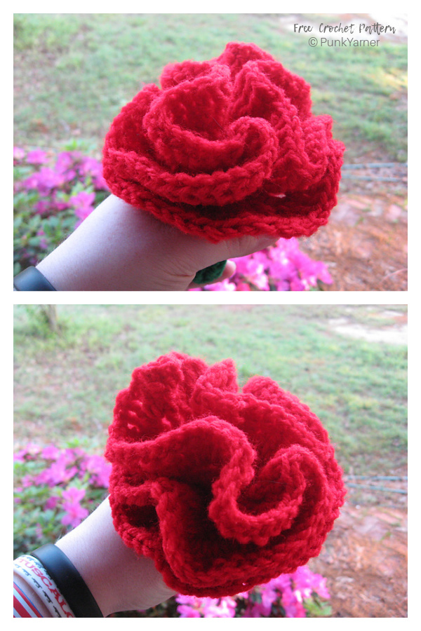 Carnation Flower Free Crochet Patterns