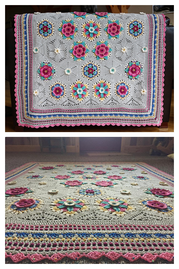 Frida's Flowers Blanket Free Crochet Pattern