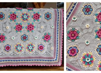 Frida’s Flowers Blanket Free Crochet Pattern Frida's Flowers Blanket Free Crochet Pattern
