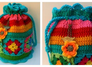 Granny Square Dilly Bag Free Crochet Pattern Granny Square Dilly Bag Free Crochet Pattern