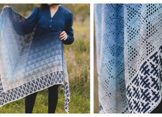 Lace Everblue Shawl Free Crochet Pattern Lace Everblue Shawl Free Crochet Pattern