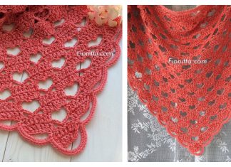 Lacy Heart Shawl Free Crochet Pattern + Video Lacy Heart Shawl Free Crochet Pattern