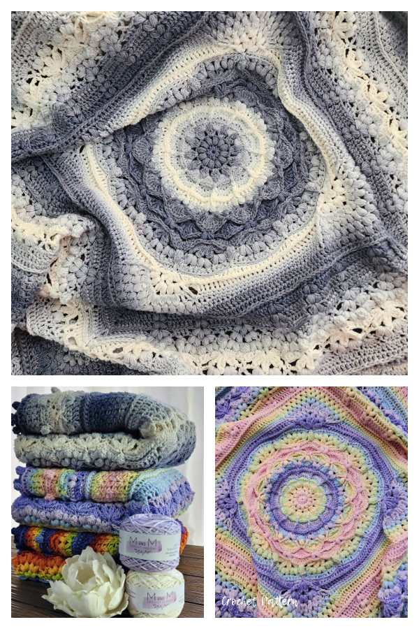 Madison's Rainbow Baby Blanket Free Crochet Pattern 