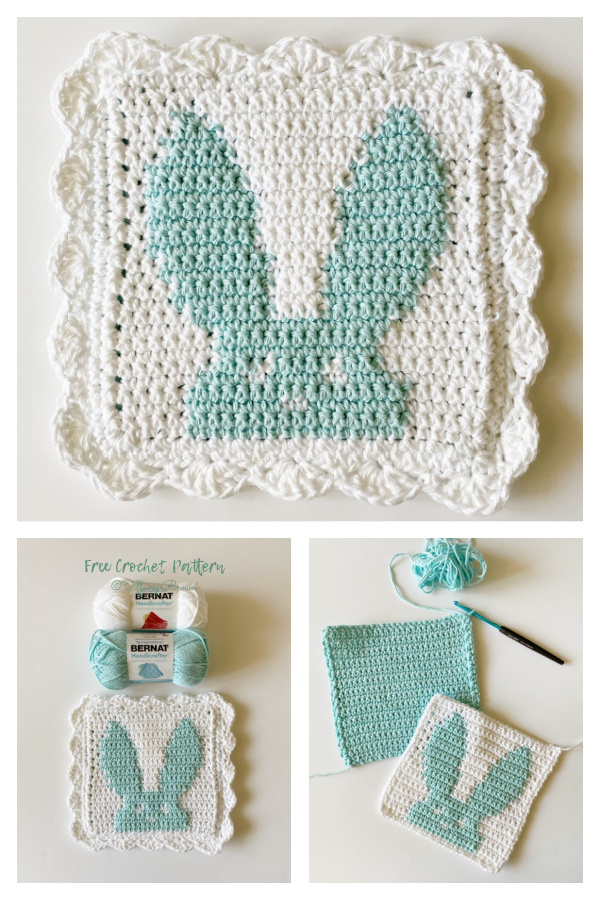 Quick Easter Bunny Rabbit Potholders Free Crochet Patterns 