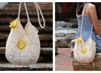 Smiley Granny Square Bag Free Crochet Pattern Smiley Granny Square Bag Free Crochet Pattern