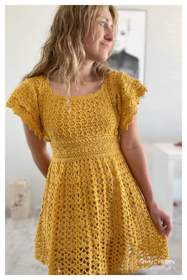 The Aviva Dress Crochet Pattern - All Sizes