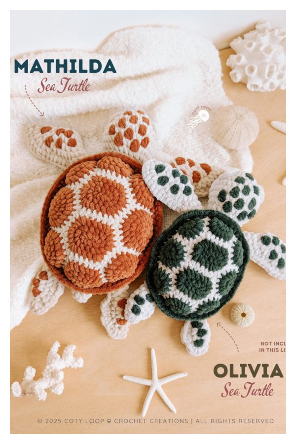 Amigurumi Sea Turtle Mathilda Crochet Pattern