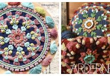 Arderne Mandala Pillow Cover Free Crochet Pattern Arderne Mandala Pillow Cover Free Crochet Pattern