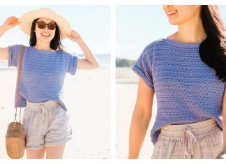 Avignon Boxy Tee Free Crochet Pattern + Video Avignon Boxy Tee Free Crochet Pattern