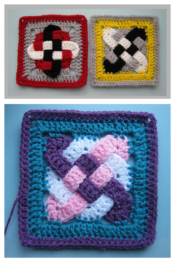 Celtic Knot Squares Free Crochet Patterns