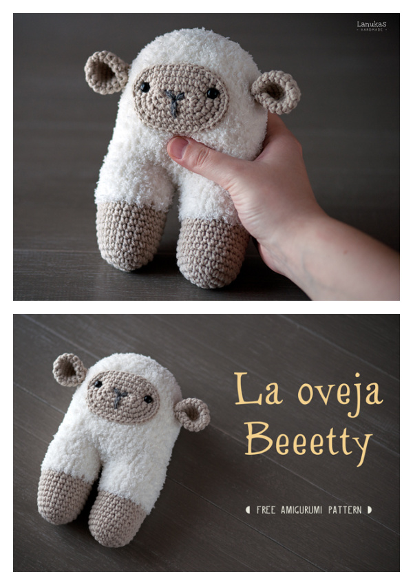 Amigurumi Beeetty Sheep Baby Rattle Free Crochet Patterns