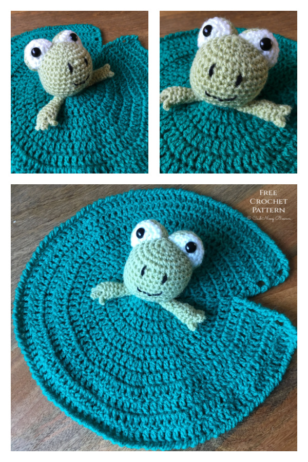 Frog Security Blanket Free Crochet Patterns