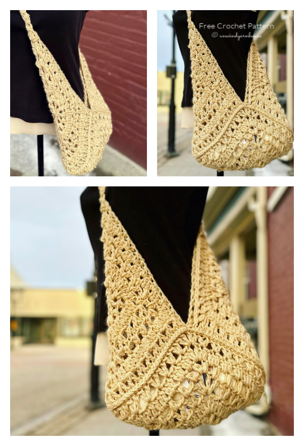 Tulip Square Bag Free Crochet Pattern