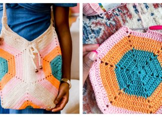 Hexagon Tobago Bag Free Crochet Pattern Hexagon Tobago Bag Free Crochet Pattern