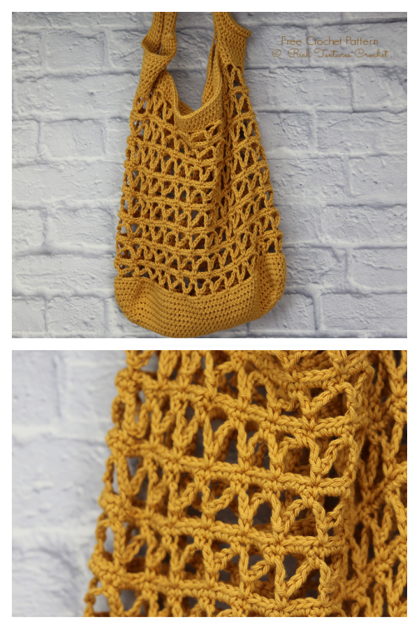 Promenade Market Bag Free Crochet Pattern