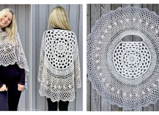 Romantic Asymmetrical Poncho Free Crochet Pattern Romantic Asymmetrical Poncho Free Crochet Pattern