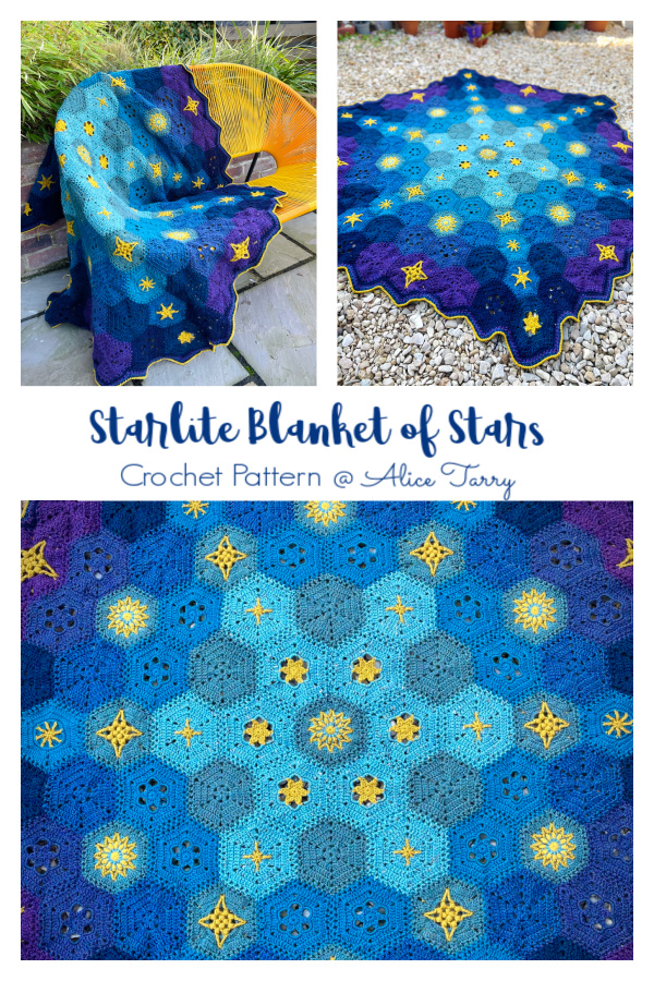 Starlite Blanket of Stars Crochet Pattern