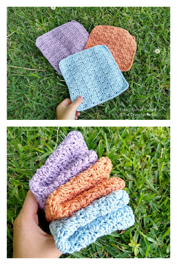 Summer Knoll Dishcloth Free Crochet Pattern