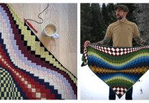 C2C Tunisian The Landscape Shawl Free Crochet Pattern The Landscape Shawl Free Crochet Pattern