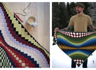 C2C Tunisian The Landscape Shawl Free Crochet Pattern The Landscape Shawl Free Crochet Pattern