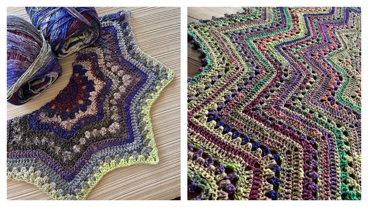 6-Day Superstaro Shawl featuring Noro Yarn - Betty McKnit