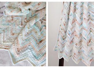 Agate Beach Chevron Blanket Free Crochet Pattern Agate Beach Chevron Blanket Free Crochet Pattern