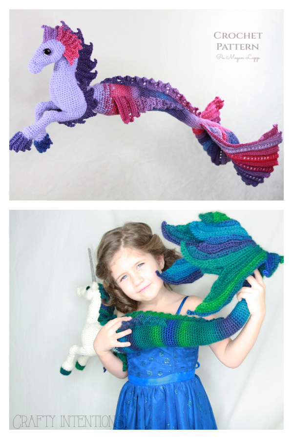 Add-On Mermaid Unicorn Fins Crochet Patterns