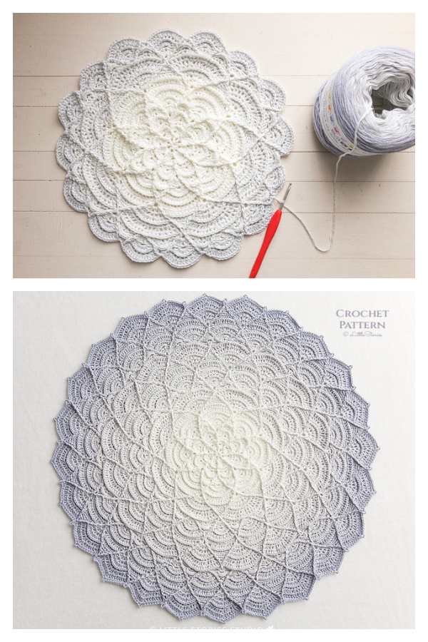 Flower Puddles Blanket Crochet Pattern