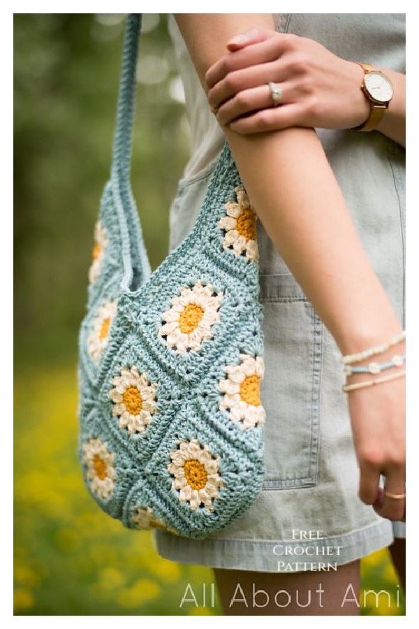 Summer Days Daisy Bag Free Crochet Pattern