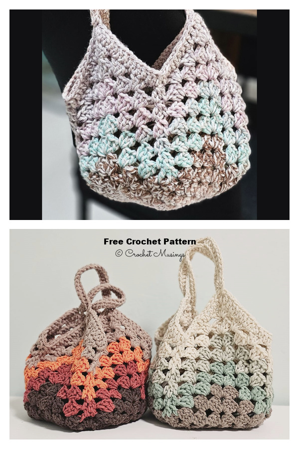 Granny Stitch Market Bag Free Crochet Video Tutorial