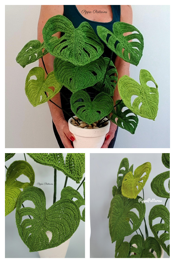 Monstera Plant Crochet Pattern