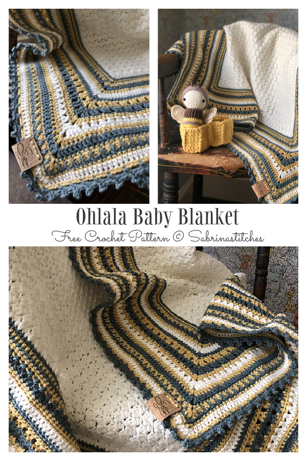 Ohlala Baby Blanket Free Crochet Pattern