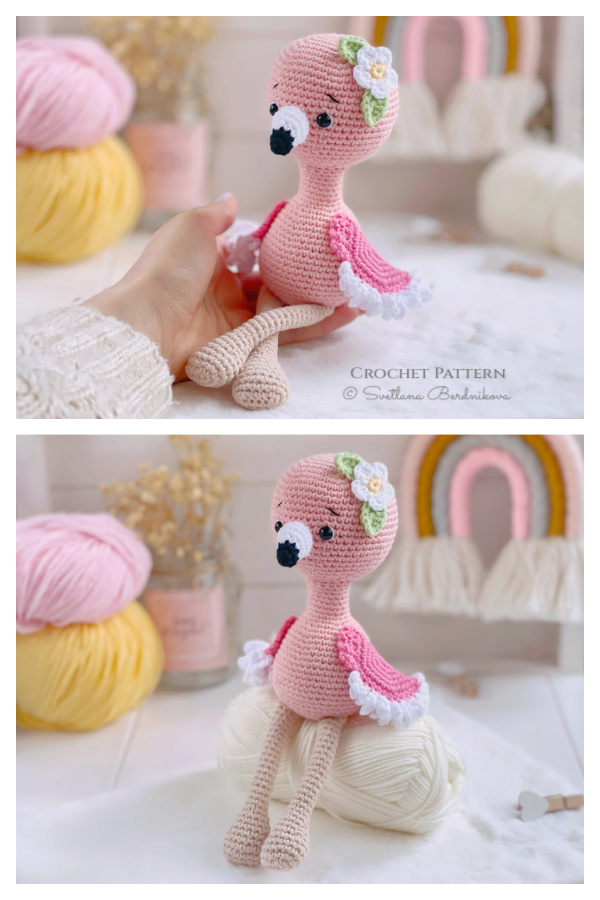 Amigurumi Beautiful Pink Flamingo Crochet Pattern