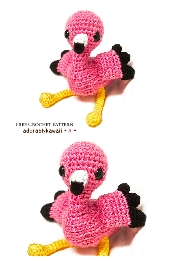 Amigurumi Pink Flamingo Free Crochet Pattern