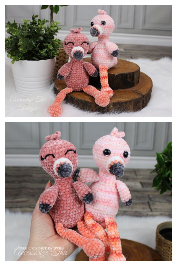 Amigurumi Pocket Pal Flamingo Free Crochet Pattern