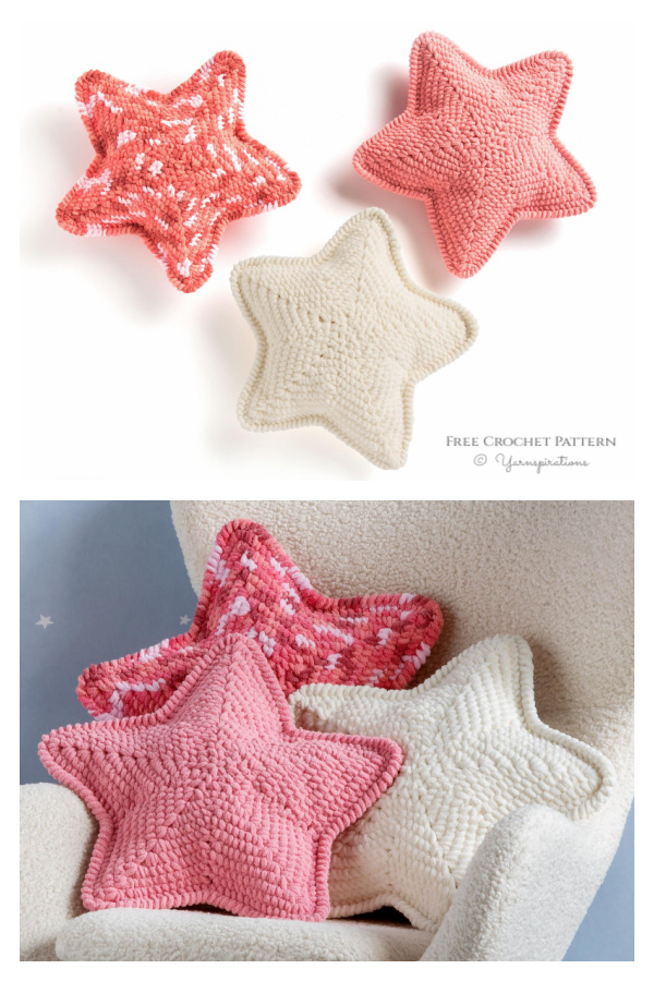 Amigurumi Lucky Star Pillow Free Crochet Patterns