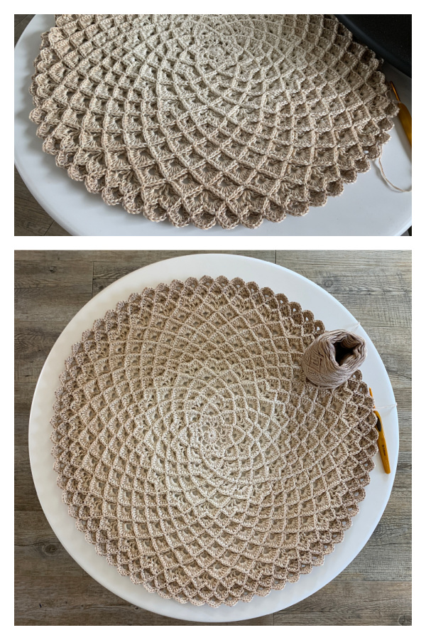 Dahlia Bloom Doily Crochet Pattern