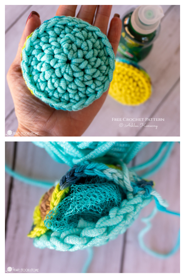 Dish Scrubby Pot Scrubber Free Crochet Pattern