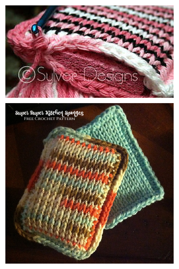 Super Duper Kitchen Sponge Free Crochet Pattern
