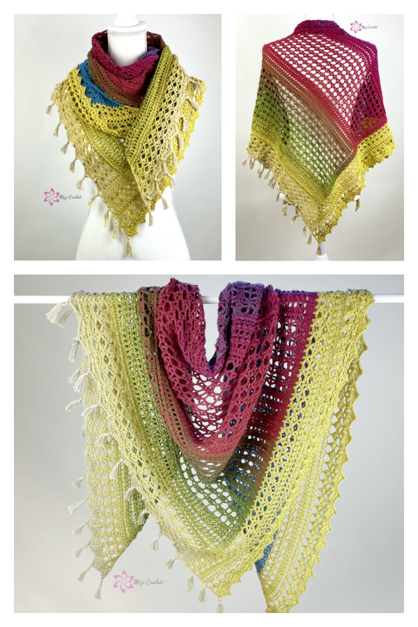 Dreamy Lattice Shawl Crochet Pattern