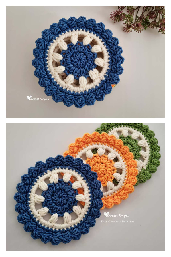 Wheelie Coaster Free Crochet Patterns