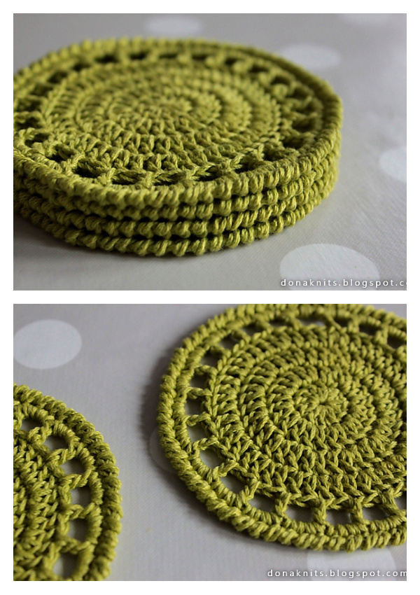 Citrus Coaster Free Crochet Patterns
