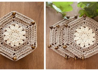 Flower Coaster Free Crochet Patterns Flower Coaster Free Crochet Pattern