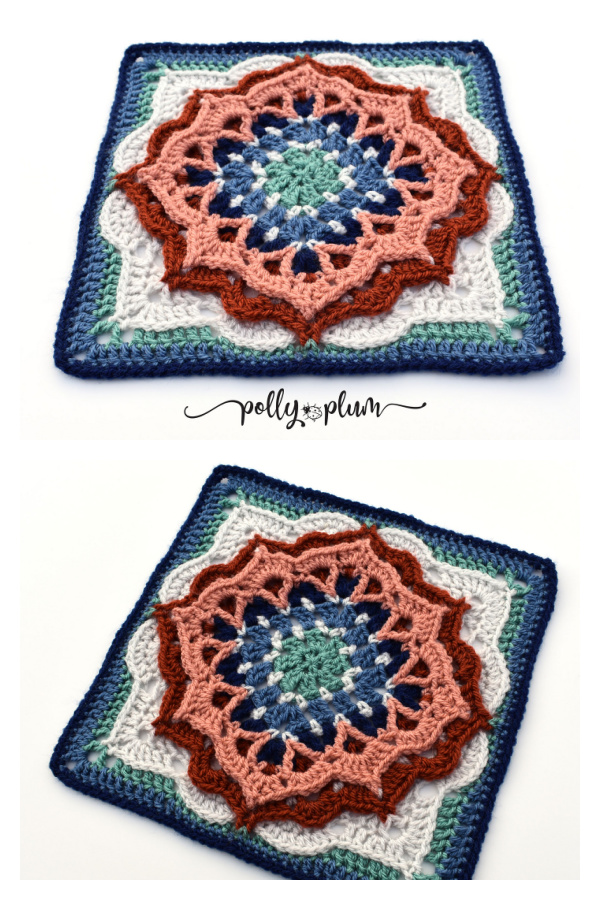 Letitia Afghan Block Square Crochet Pattern