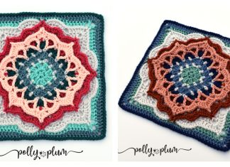 Letitia Afghan Block Square Crochet Pattern Letitia Afghan Block Square Crochet Pattern