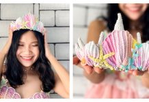 Mermaid Crown Free Crochet Pattern + Video Mermaid Crown Free Crochet Pattern + Video