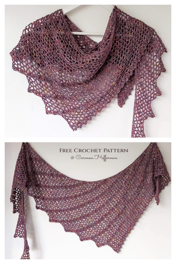 Tendril Shawl Free Crochet Pattern