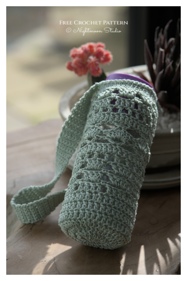 Tia Water Bottle Holder Free Crochet Pattern