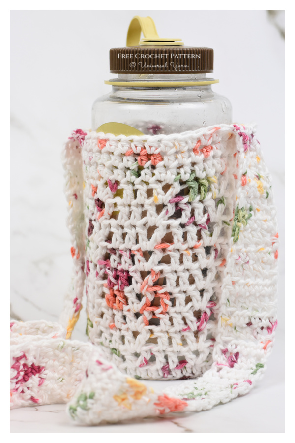 Weekend Water Bottle Holder Free Crochet Pattern