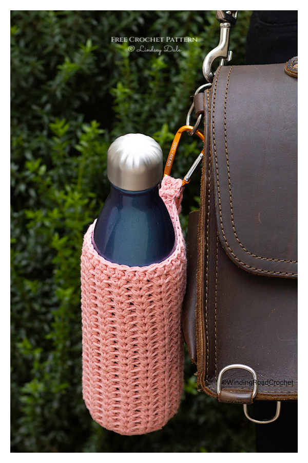 Growing Vines Water Bottle Holder Free Crochet Pattern